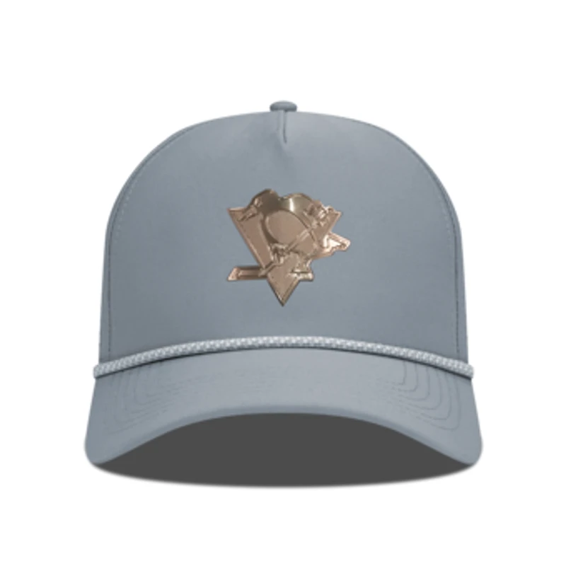Men's Levelwear Gray Pittsburgh Penguins Gordon Copper Insignia Vented Adjustable Hat