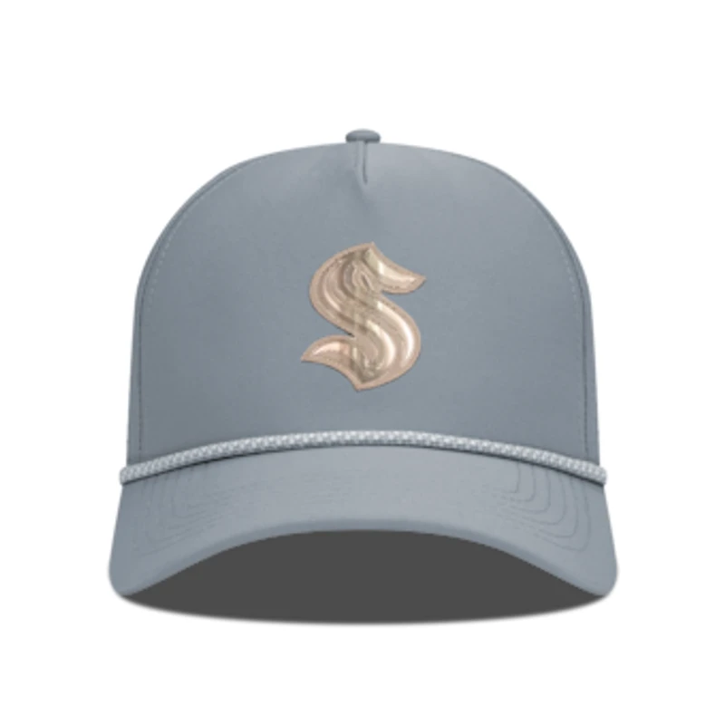 Men's Levelwear Gray Seattle Kraken Gordon Copper Insignia Vented Adjustable Hat