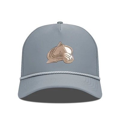 Men's Levelwear Gray Colorado Avalanche Gordon Copper Insignia Vented Adjustable Hat