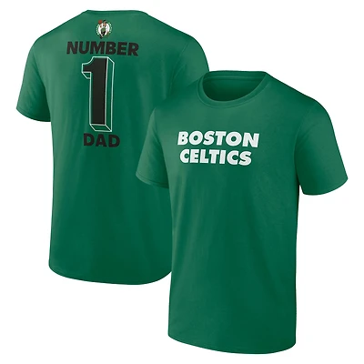 Men's Kelly Green Boston Celtics #1 Dad Jersey T-Shirt