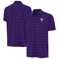 Men's Antigua  Purple Clemson Tigers Palmetto Series Tunnel Polo