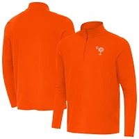 Men's Antigua  Orange Clemson Tigers Palmetto Series Intent Quarter-Zip Pullover