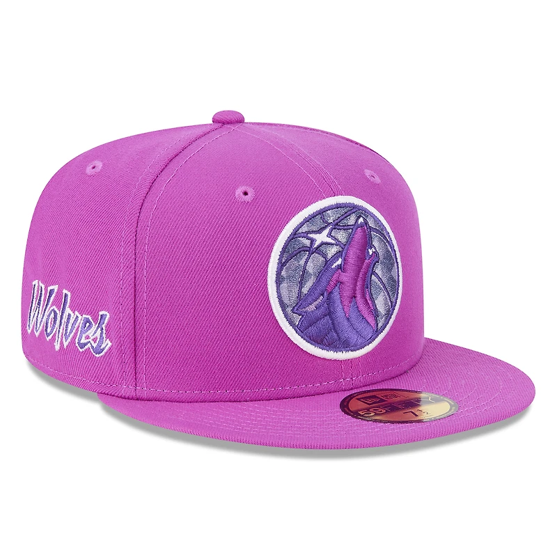 Men's New Era Purple Minnesota Timberwolves 2025/26 City Edition Alternate 59FIFTY Fitted Hat
