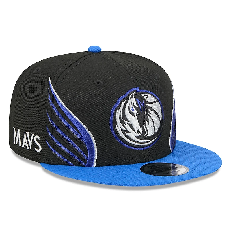Men's New Era Black Dallas Mavericks 2025/26 City Edition Alternate 9FIFTY Snapback Hat
