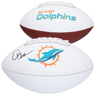 Quinn Ewers Miami Dolphins Autographed Franklin White Panel Football