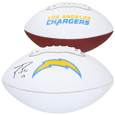 Philip Rivers Los Angeles Chargers Autographed Franklin White Panel Football