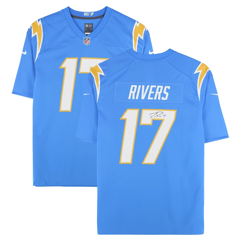 Philip Rivers Los Angeles Chargers Autographed Powder Blue Nike Game Jersey