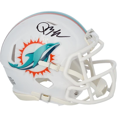Quinn Ewers Miami Dolphins Autographed Riddell Speed Mini Helmet