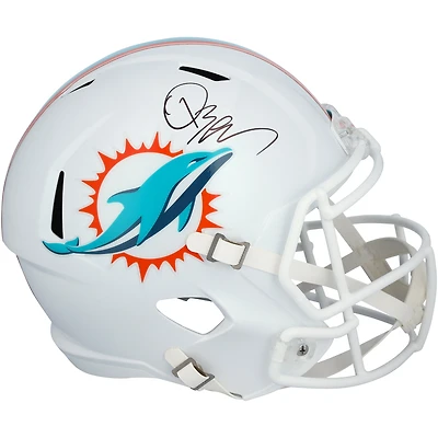 Quinn Ewers Miami Dolphins Autographed Riddell Speed Replica Helmet