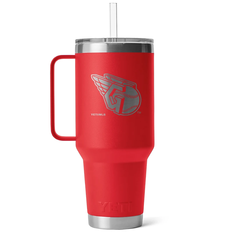 YETI Cleveland Guardians 42oz. Rambler Straw Mug