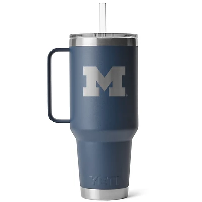 YETI Michigan Wolverines 42oz. Rambler Straw Mug
