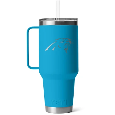 YETI Carolina Panthers 42oz. Rambler Straw Mug