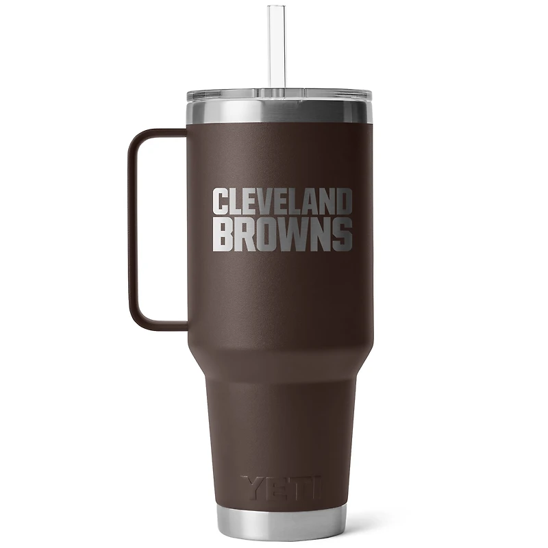 YETI Cleveland Browns 42oz. Rambler Straw Mug