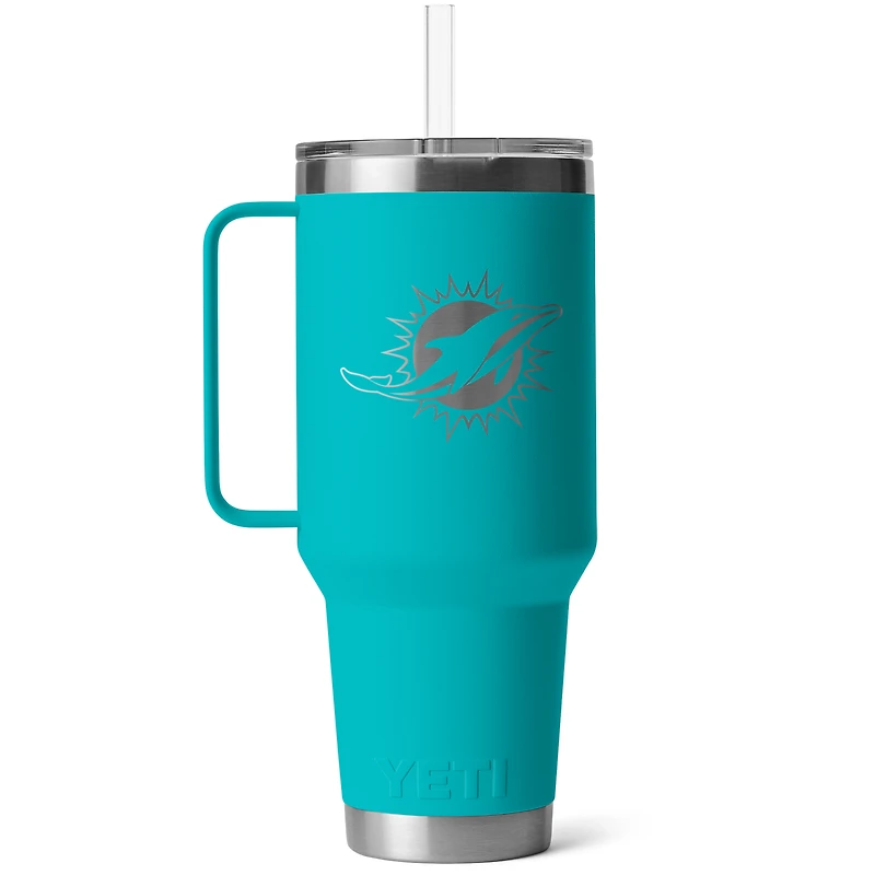 YETI Miami Dolphins 42oz. Rambler Straw Mug