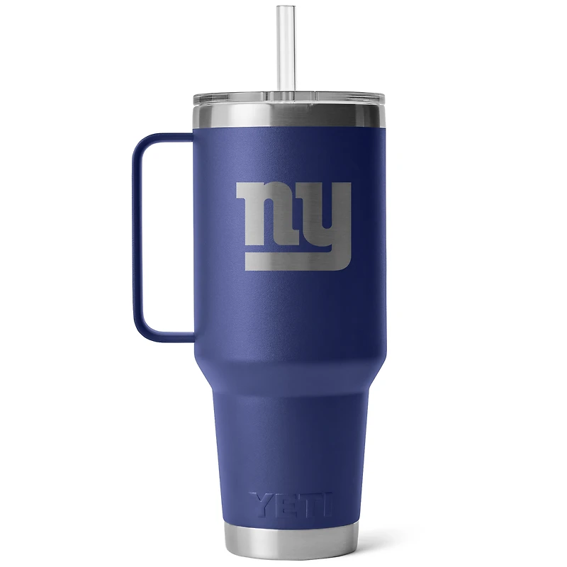 YETI New York Giants 42oz. Rambler Straw Mug