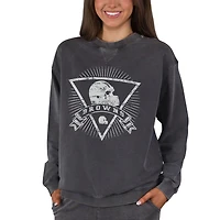 Women's Concepts Sport Charcoal Cleveland Browns Boxy Mist French Terry Long Sleeve Top