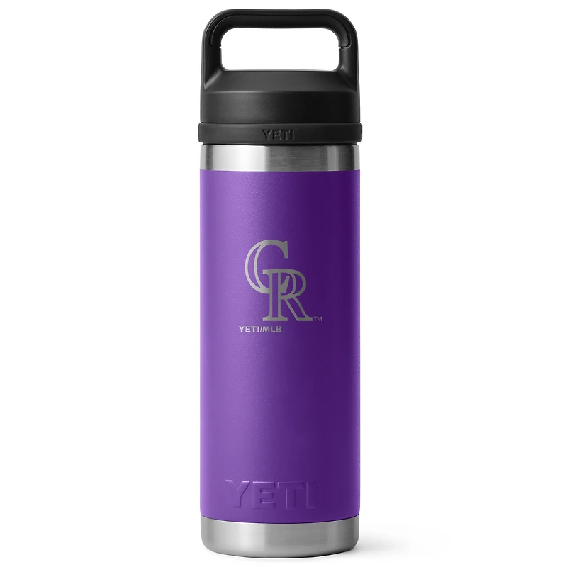 YETI Colorado Rockies 18oz. Rambler Chug Water Bottle
