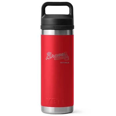 YETI Atlanta Braves 18oz. Rambler Chug Water Bottle