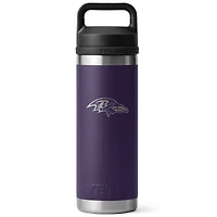YETI Baltimore Ravens 18oz. Rambler Chug Water Bottle