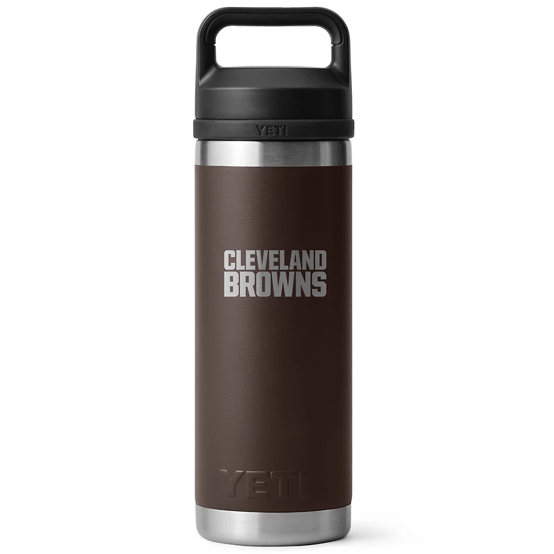 YETI Cleveland Browns 18oz. Rambler Chug Water Bottle