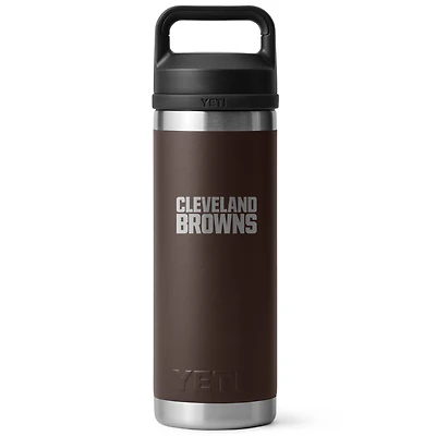YETI Cleveland Browns 18oz. Rambler Chug Water Bottle