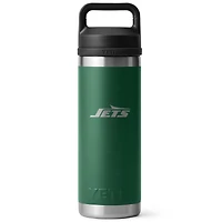 YETI New York Jets 18oz. Rambler Chug Water Bottle