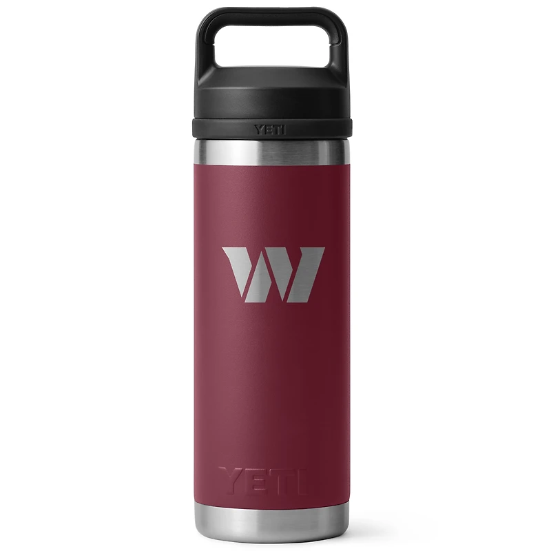YETI Washington Commanders 18oz. Rambler Chug Water Bottle