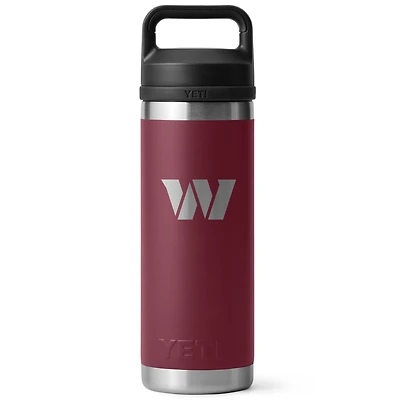 YETI Washington Commanders 18oz. Rambler Chug Water Bottle