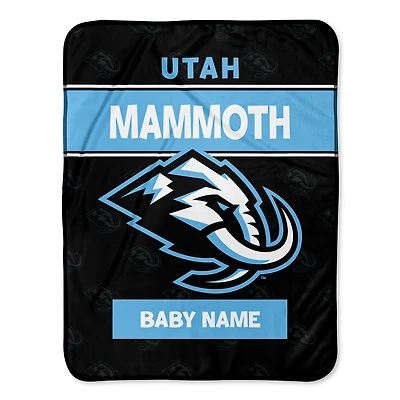 Infant Chad & Jake Utah Mammoth 30" x 40" Personalized Blanket
