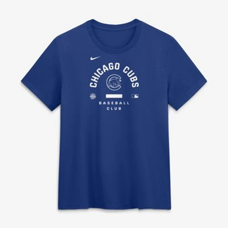 Women's Nike Royal Chicago Cubs Authentic Collection Early Work Tri-Blend Dri-FIT T-Shirt