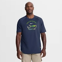 Men's Nike Navy Tampa Bay Rays Authentic Collection Batting Practice Pre-Game Raglan Dri-FIT Top
