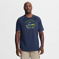 Men's Nike Navy Tampa Bay Rays Authentic Collection Batting Practice Pre-Game Raglan Dri-FIT Top