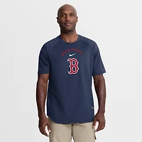 Men's Nike Navy Boston Red Sox Authentic Collection Batting Practice Pre-Game Raglan Dri-FIT Top