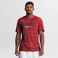 Men's Nike Red Atlanta Braves Authentic Collection Velocity Dri-FIT T-Shirt