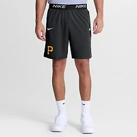 Men's Nike Black Pittsburgh Pirates Authentic Collection Dri-FIT Knit Shorts