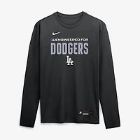 Men's Nike Black Los Angeles Dodgers Authentic Collection Legend Dri-FIT Long Sleeve T-Shirt