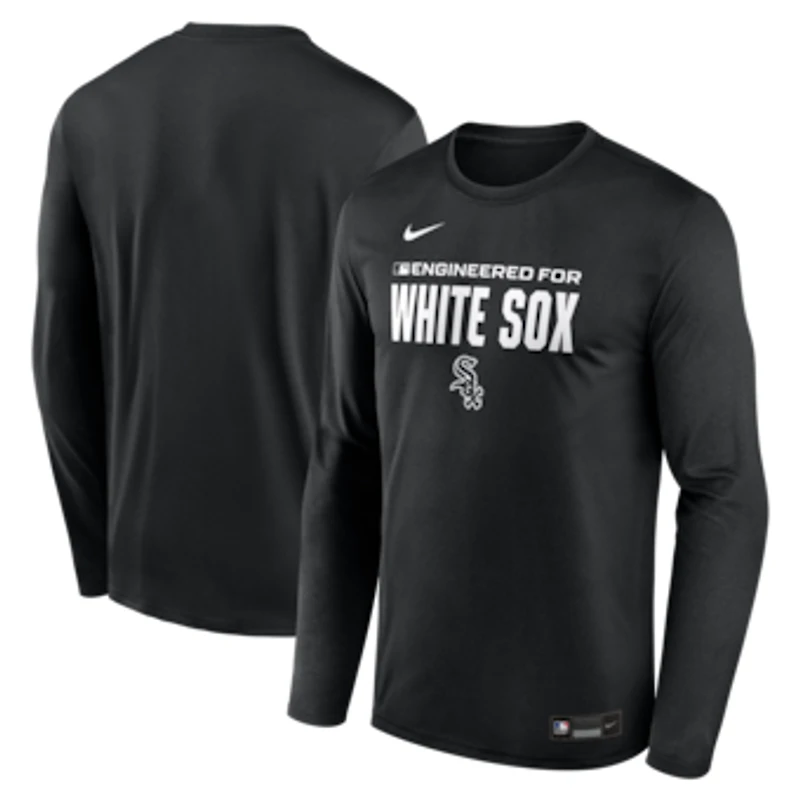 Men's Nike Black Chicago White Sox Authentic Collection Legend Dri-FIT Long Sleeve T-Shirt