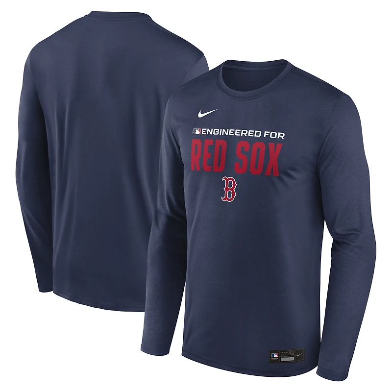 Men's Nike Navy Boston Red Sox Authentic Collection Legend Dri-FIT Long Sleeve T-Shirt