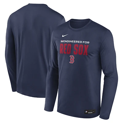 Men's Nike Navy Boston Red Sox Authentic Collection Legend Dri-FIT Long Sleeve T-Shirt