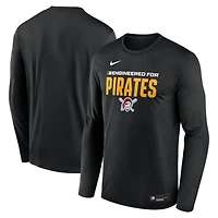 Men's Nike Black Pittsburgh Pirates Authentic Collection Legend Dri-FIT Long Sleeve T-Shirt