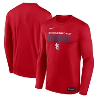 Men's Nike Red St. Louis Cardinals Authentic Collection Legend Dri-FIT Long Sleeve T-Shirt