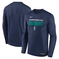 Men's Nike Navy Seattle Mariners Authentic Collection Legend Dri-FIT Long Sleeve T-Shirt