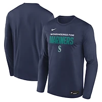 Men's Nike Navy Seattle Mariners Authentic Collection Legend Dri-FIT Long Sleeve T-Shirt