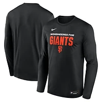 Men's Nike Black San Francisco Giants Authentic Collection Legend Dri-FIT Long Sleeve T-Shirt