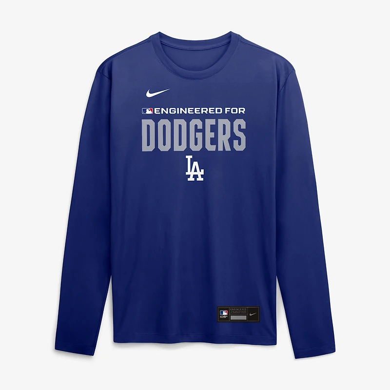 Men's Nike Royal Los Angeles Dodgers Authentic Collection Legend Dri-FIT Long Sleeve T-Shirt