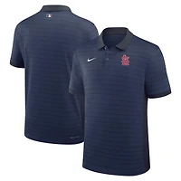 Men's Nike Navy St. Louis Cardinals Authentic Collection Striped Victory Dri-FIT Polo