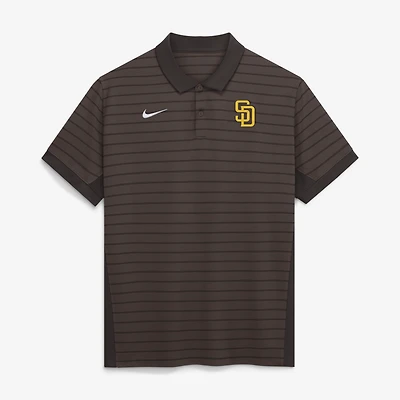 Men's Nike Brown San Diego Padres Authentic Collection Striped Victory Dri-FIT Polo