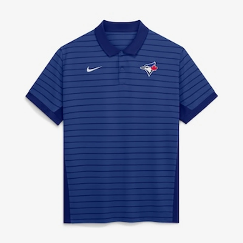 Men's Nike Royal Toronto Blue Jays Authentic Collection Striped Victory Dri-FIT Polo