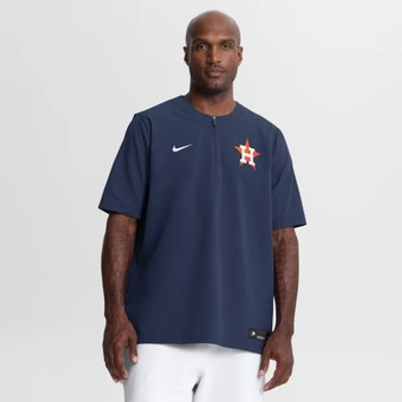 Men's Nike Navy Houston Astros Authentic Collection Dri-FIT Quarter-Zip Windshirt