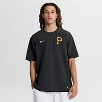 Men's Nike Black Pittsburgh Pirates Authentic Collection Dri-FIT Quarter-Zip Windshirt